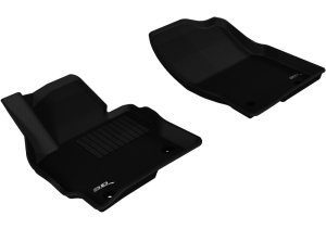 Mazda CX-5 Floor Mats - Front - 3D MAXpider - Kagu - Black - `13-`16